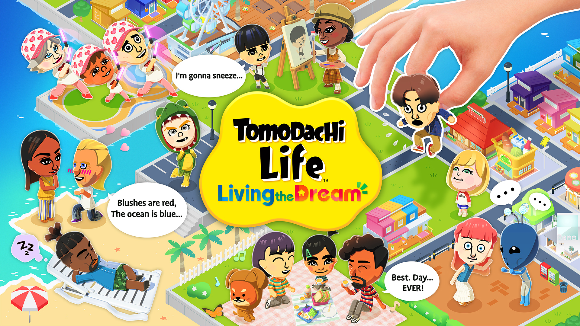 Tomodachi Life gameplay on island